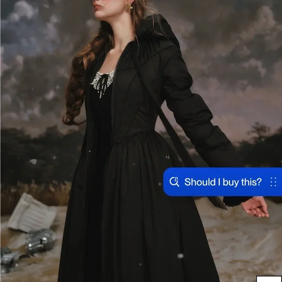 NWT Lacemade Elegant Black Women's coat - Picture 5 of 8